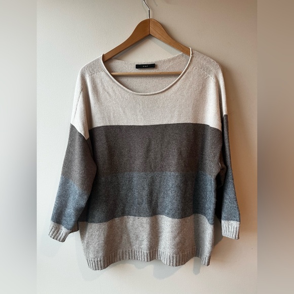Oui Oversized Pullover Striped Sweater - Picture 4 of 6